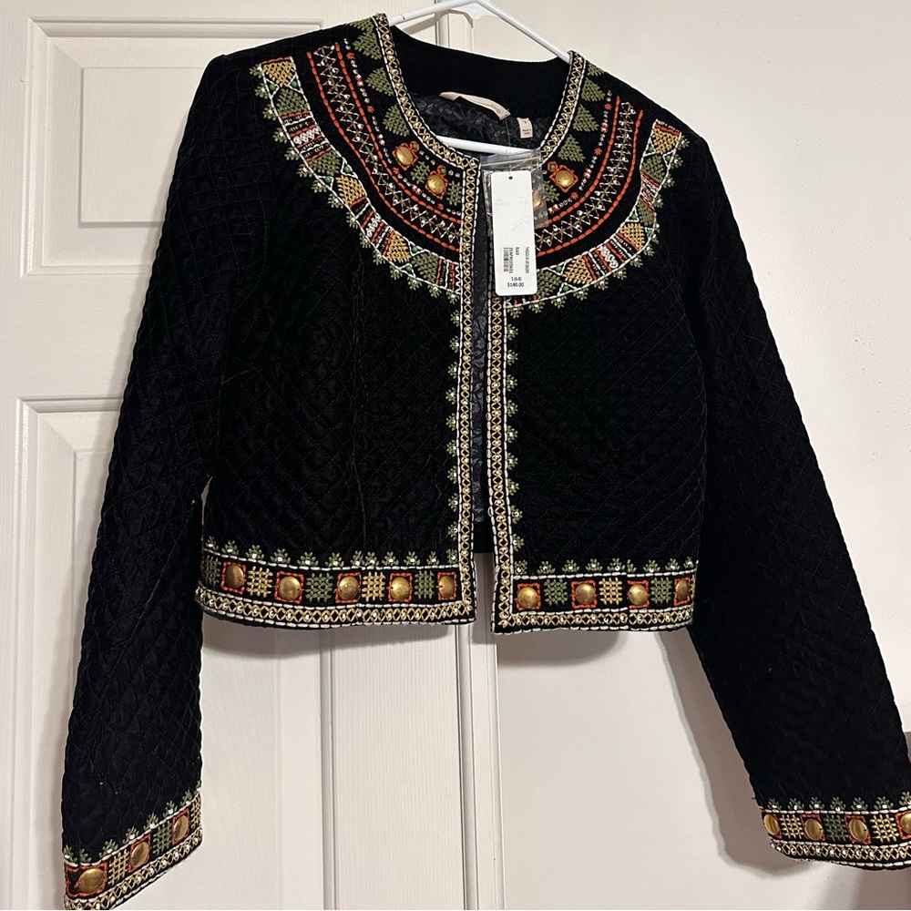Soft Surroundings NWT Black Velvet Jacket